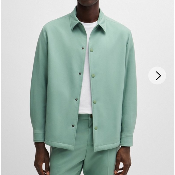 Hugo Boss Other - Hugo Boss RELAXED-FIT OVERSHIRT IN A PERFORMANCE-STRETCH WOOL BLEND